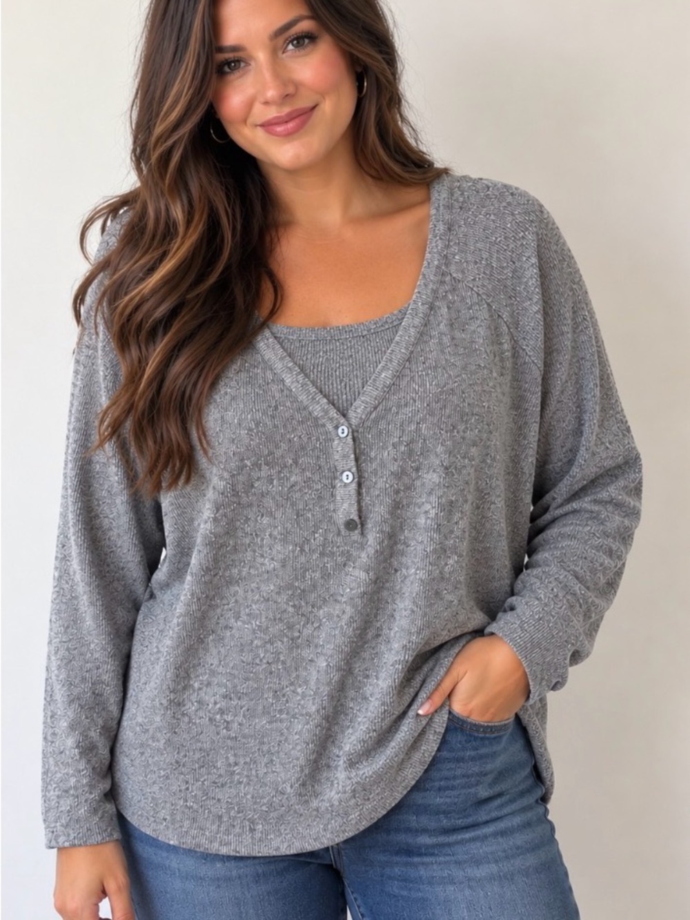Universal Thread Cozy Sweater 1X EUC Fall Winter Capsule Basics Comfy